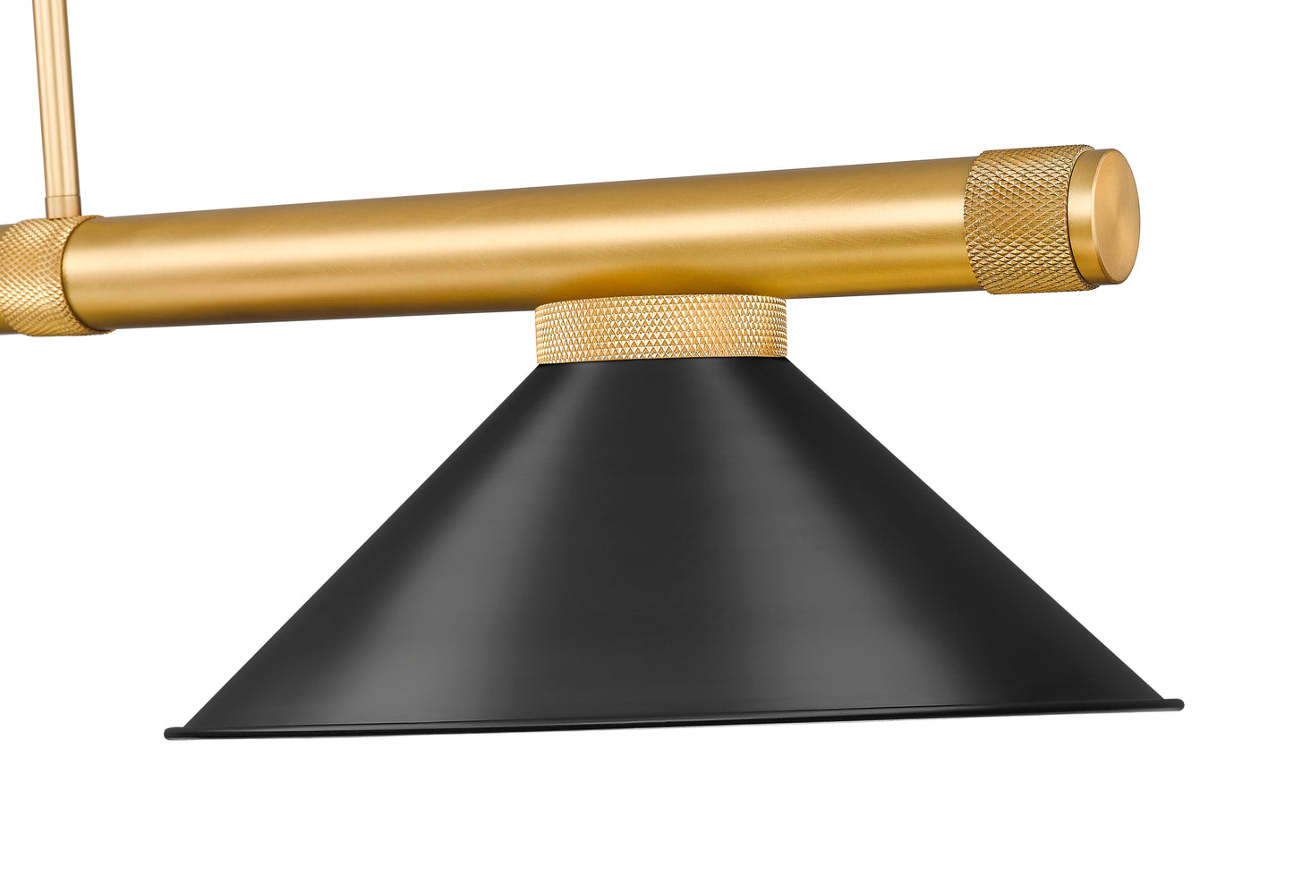 3050-3RB-MB15 - Vanguard 3 Light 58" Billiard - Rubbed Brass