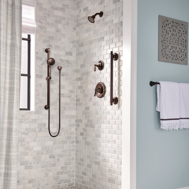 A725ORB - Circular Drop Ell for Handheld Showerhead - Oil Rubbed Bronze