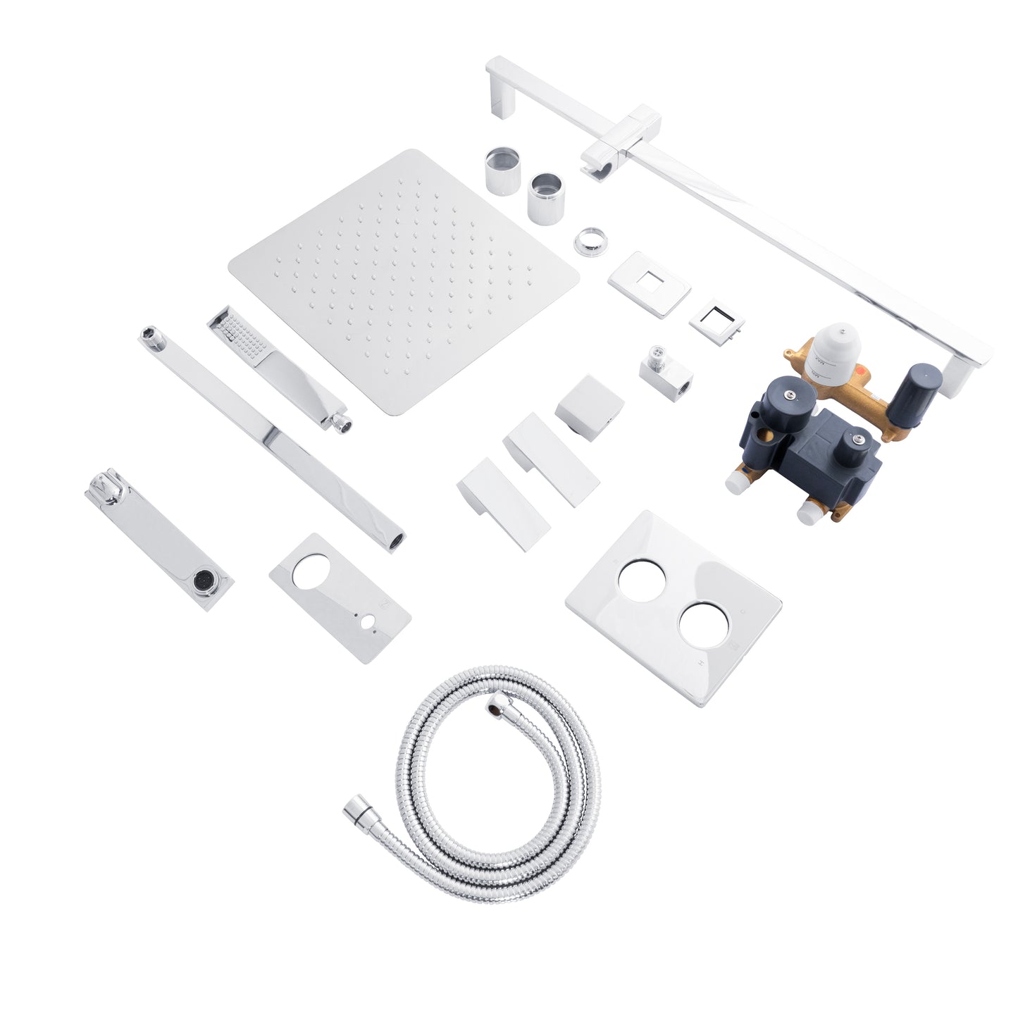 BLS-SHS12-CH - Bliss Shower System with 12" Oversized Shower Head in Chrome