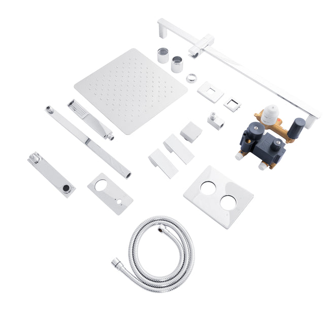 BLS-SHS12-CH - Bliss Shower System with 12" Oversized Shower Head in Chrome