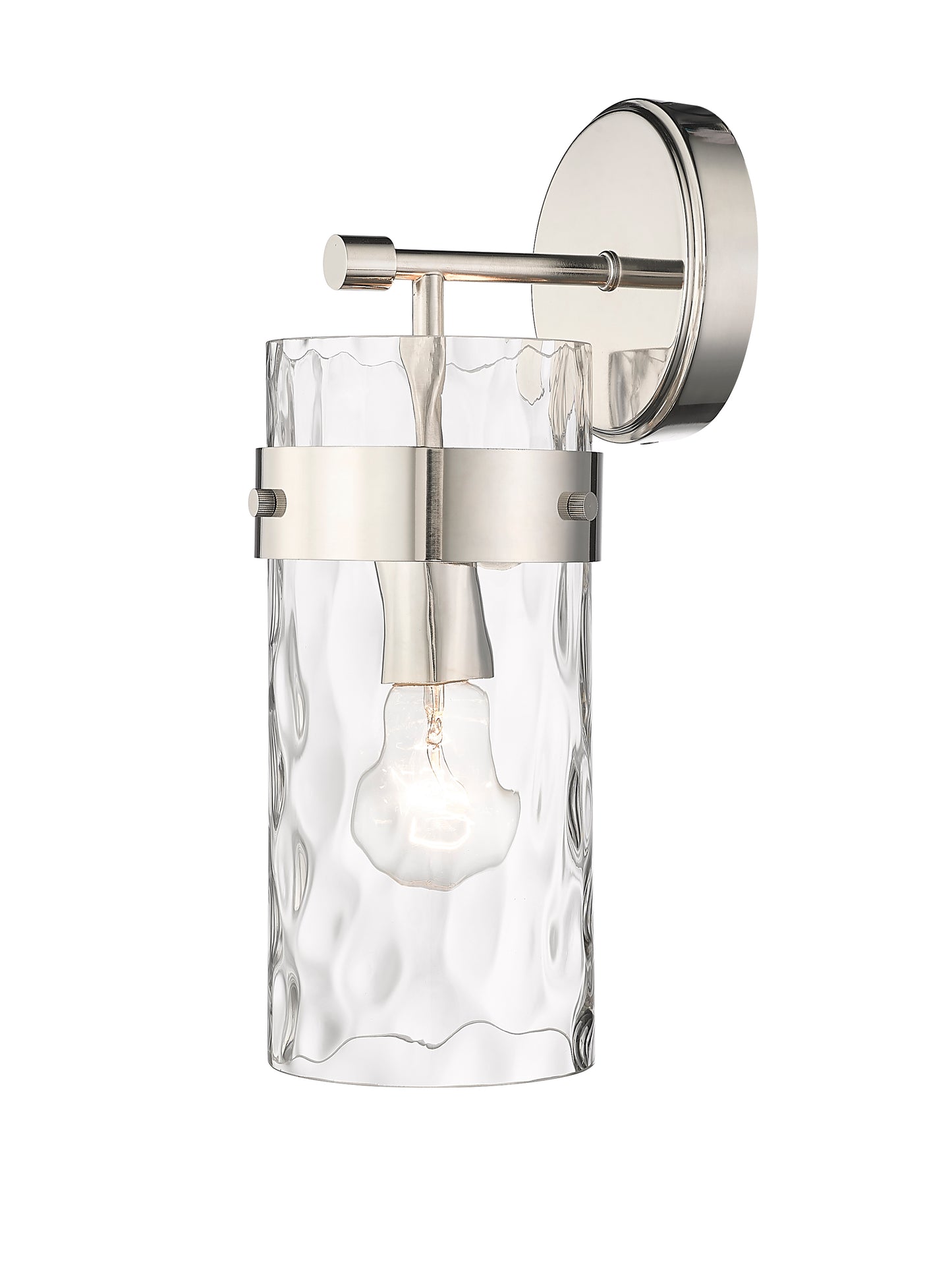 3035-1SS-PN - Fontaine 1 Light Wall 14" Sconce - Polished Nickel