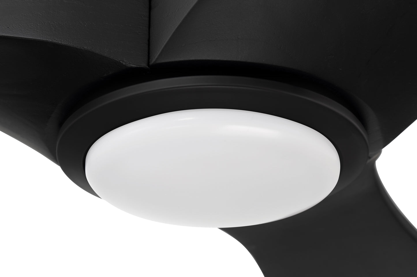 EVY60FB3-NWF - Envy 60" Ceiling Fan, Damp Rated, no Wifi 60" 3 Blade Indoor Outdoor Ceiling Fan with Light Kit - Flat Black
