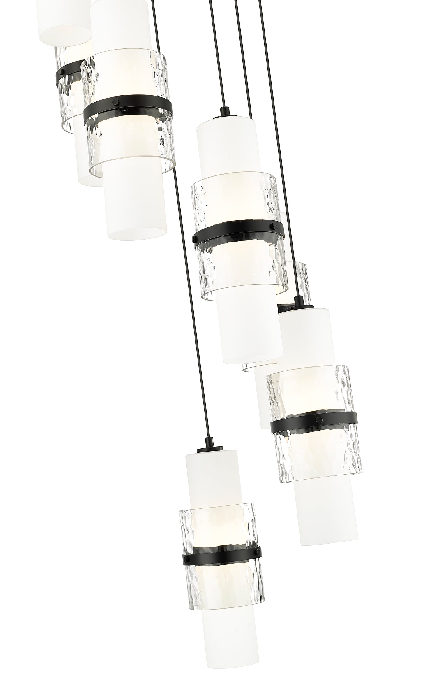 1946P-7R-MB - Cayden 7 Light 18" Chandelier - Matte Black