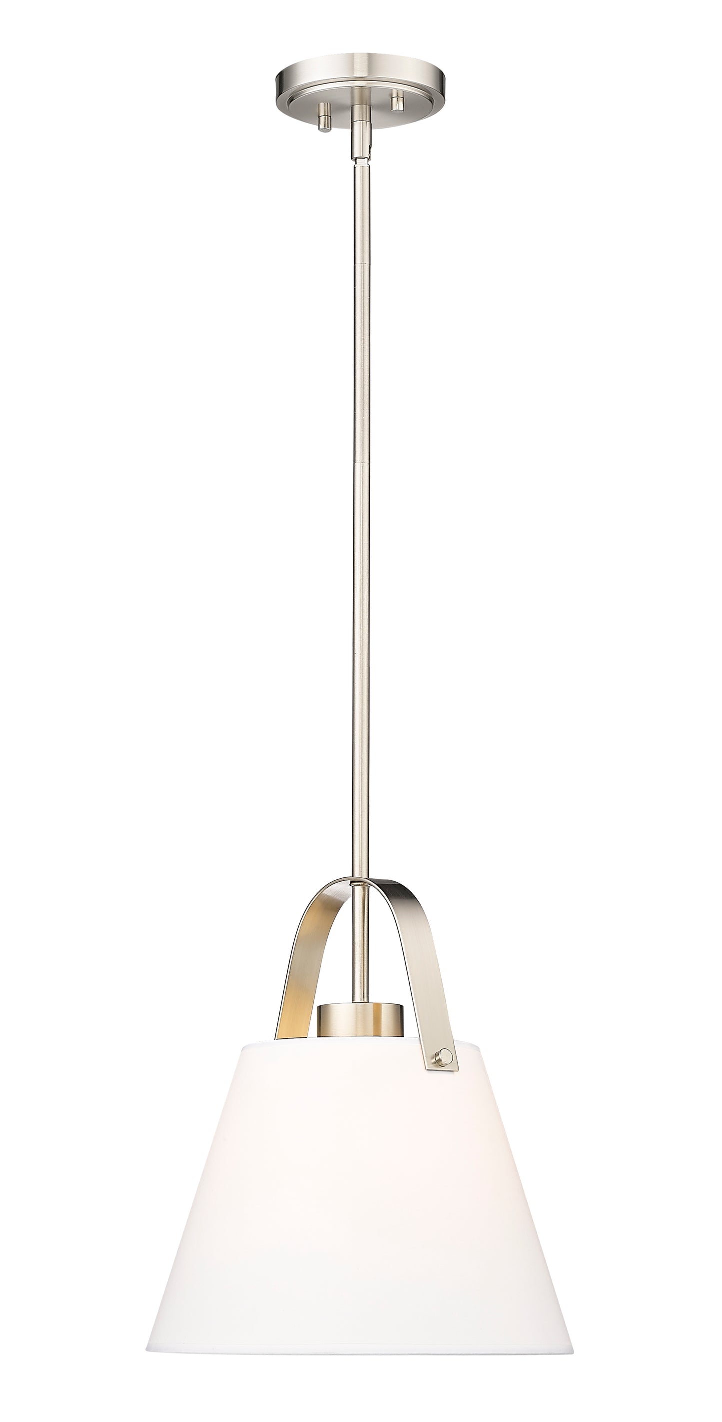 743P12-BN - Z-Studio 1 Light 12" Pendant - Brushed Nickel