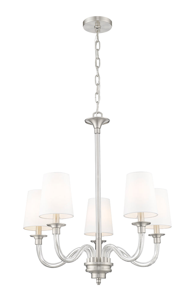 1950-5BN - Katerina 5 Light 24" Chandelier - Brushed Nickel