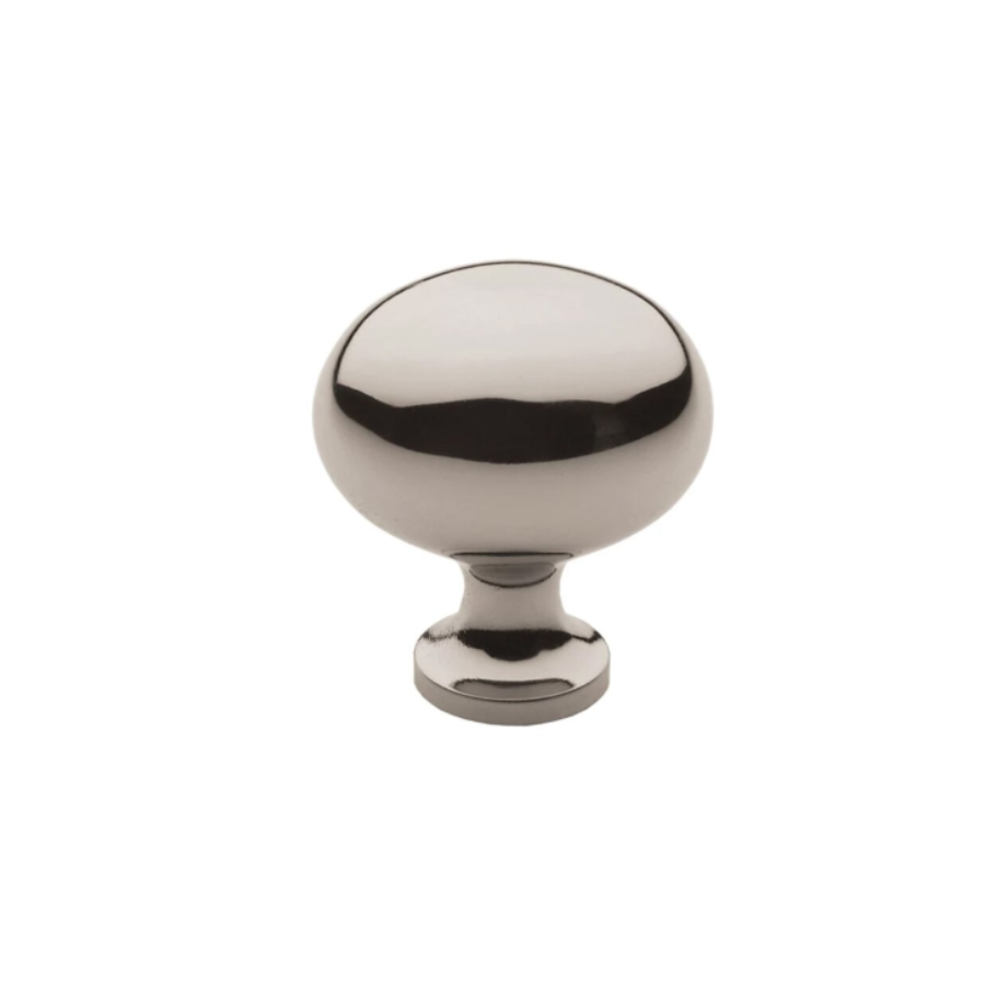 4913055 - 1 5/16" Oval Knob - Polished Nickel