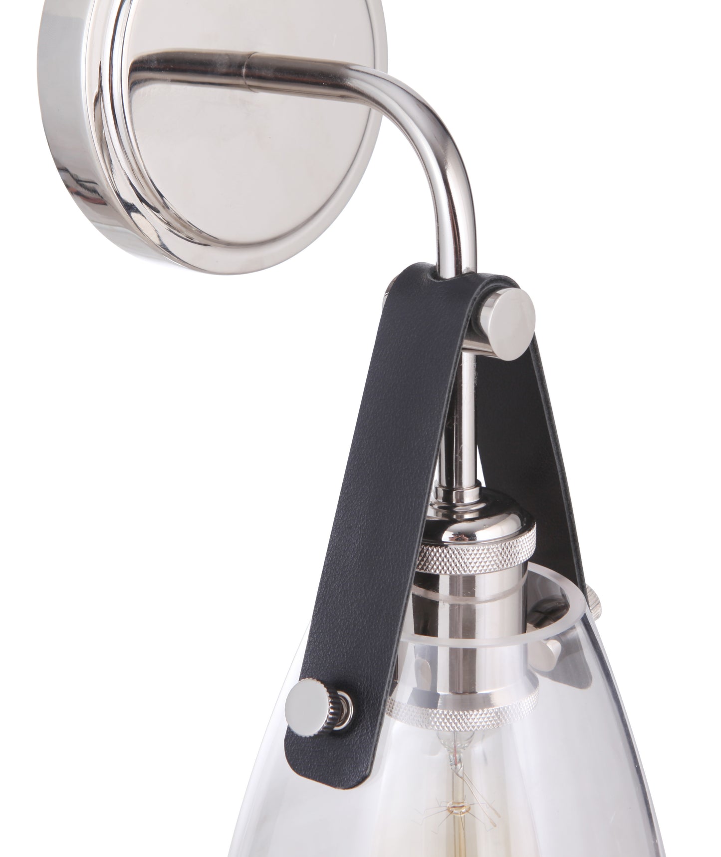51361-PLN - Hagen 1 Light 14.17" High Wall Sconce - Polished Nickel
