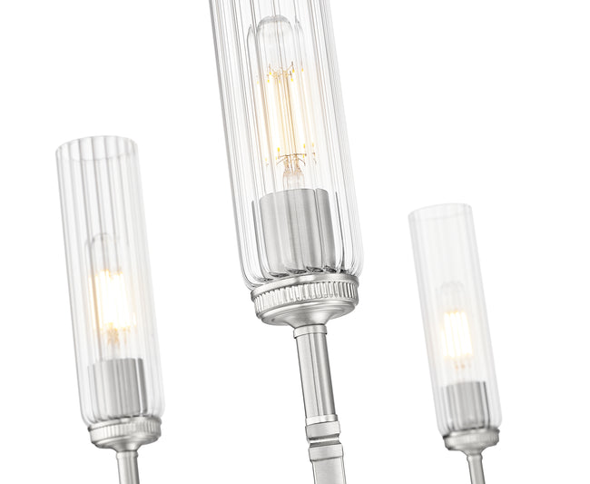 3047-6BN - Esme 6 Light 38" Chandelier - Brushed Nickel