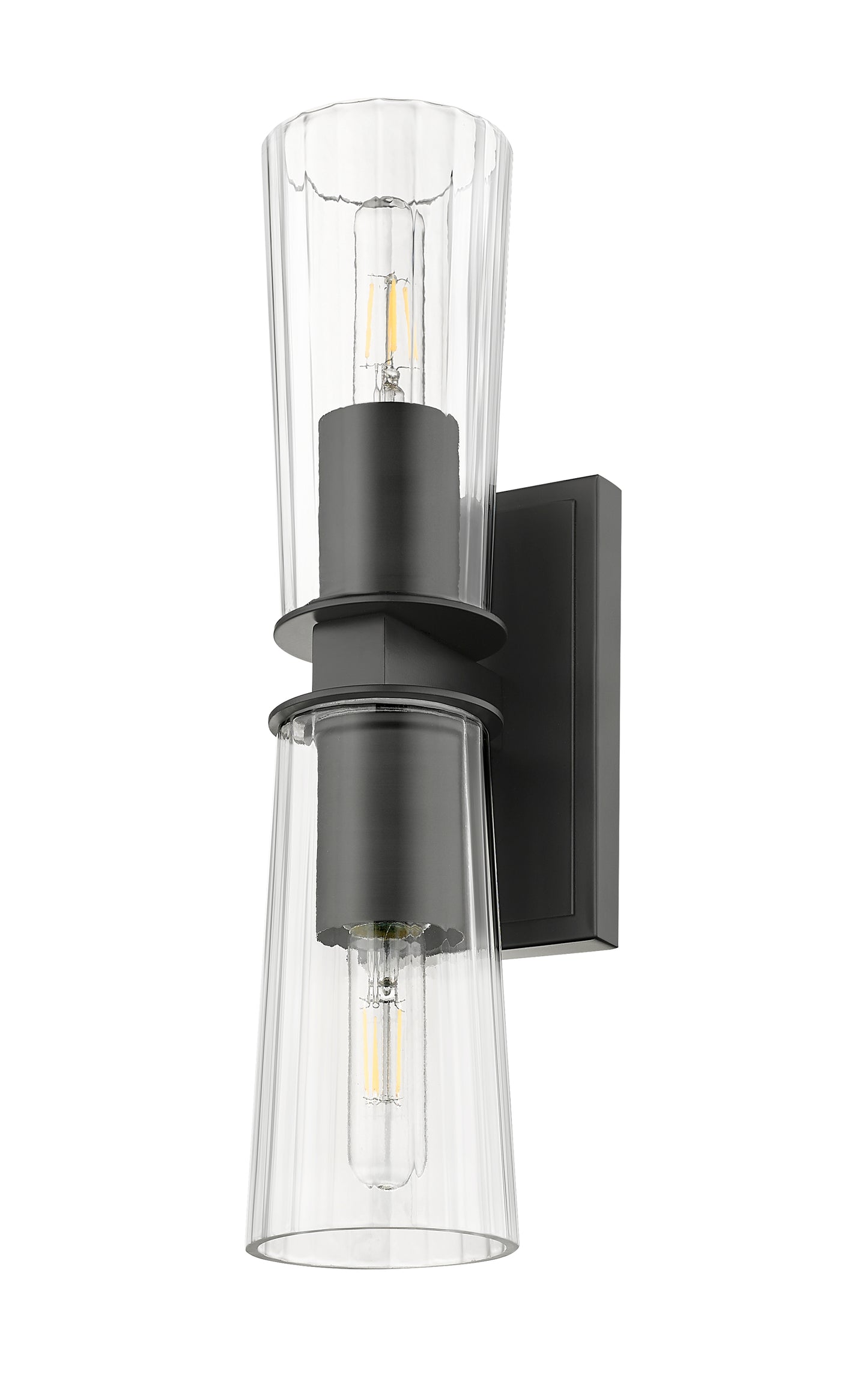 826-2S-MB - Titus 2 Light Wall 18" Sconce - Matte Black