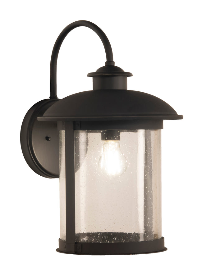 ZA3224-DBG - O'Fallon 1 Light 18" High Outdoor Wall Lantern - Dark Bronze Gilded