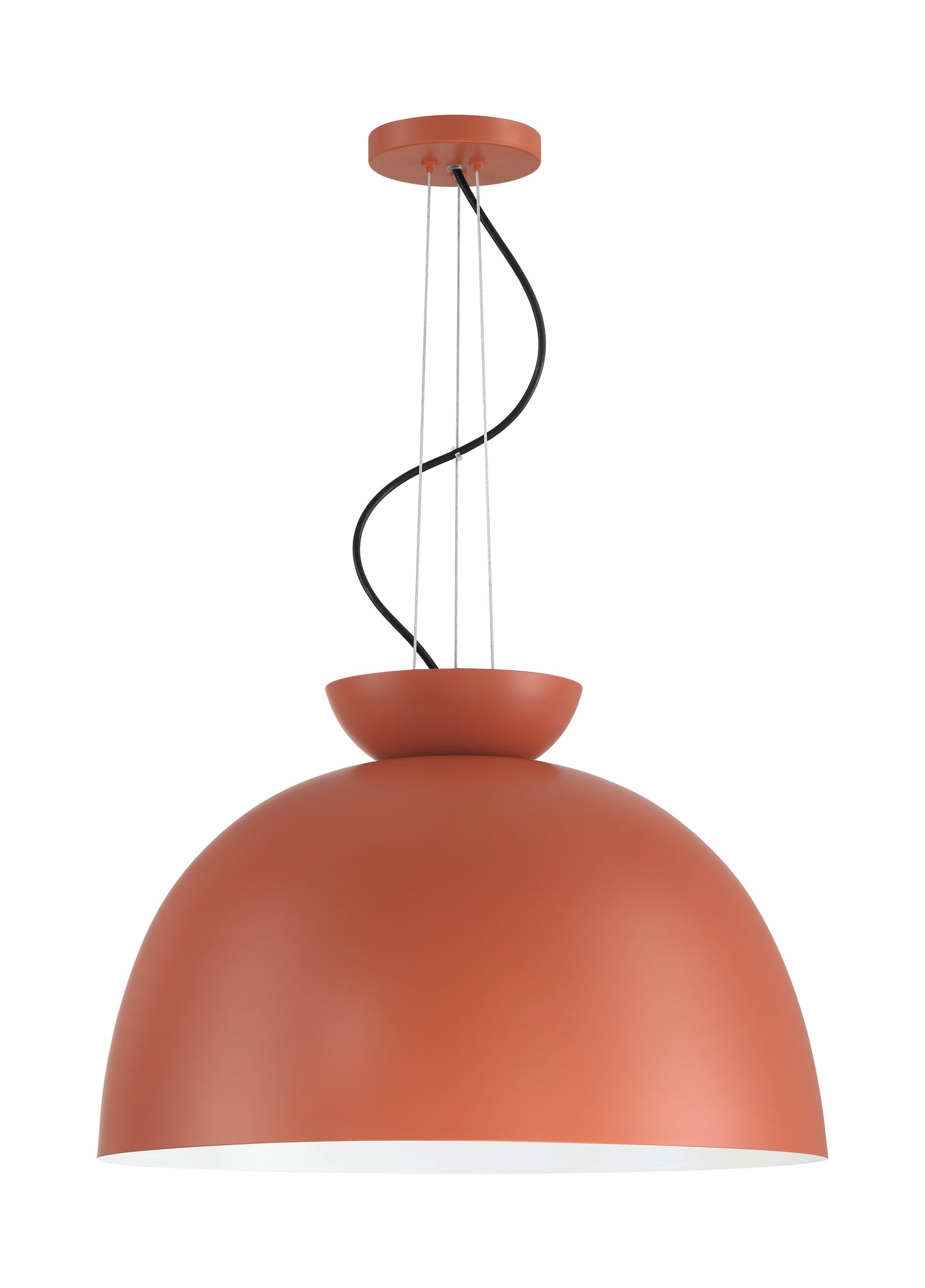 59192-BCY - Ventura Dome 1 Light 20" Wide Pendant - Baked Clay