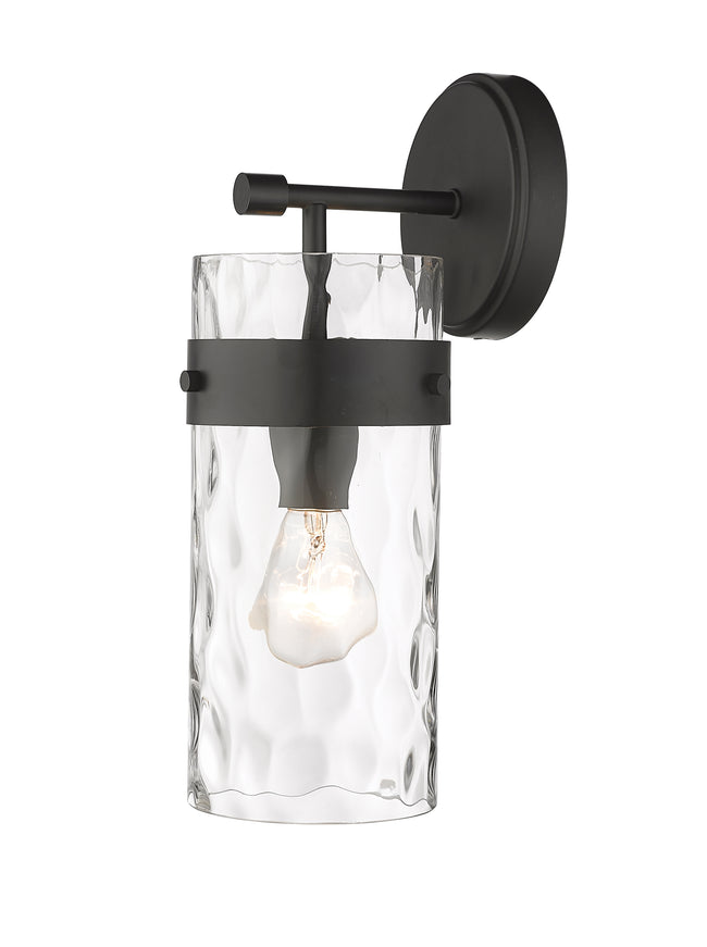 3035-1SS-MB - Fontaine 1 Light Wall 14" Sconce - Matte Black