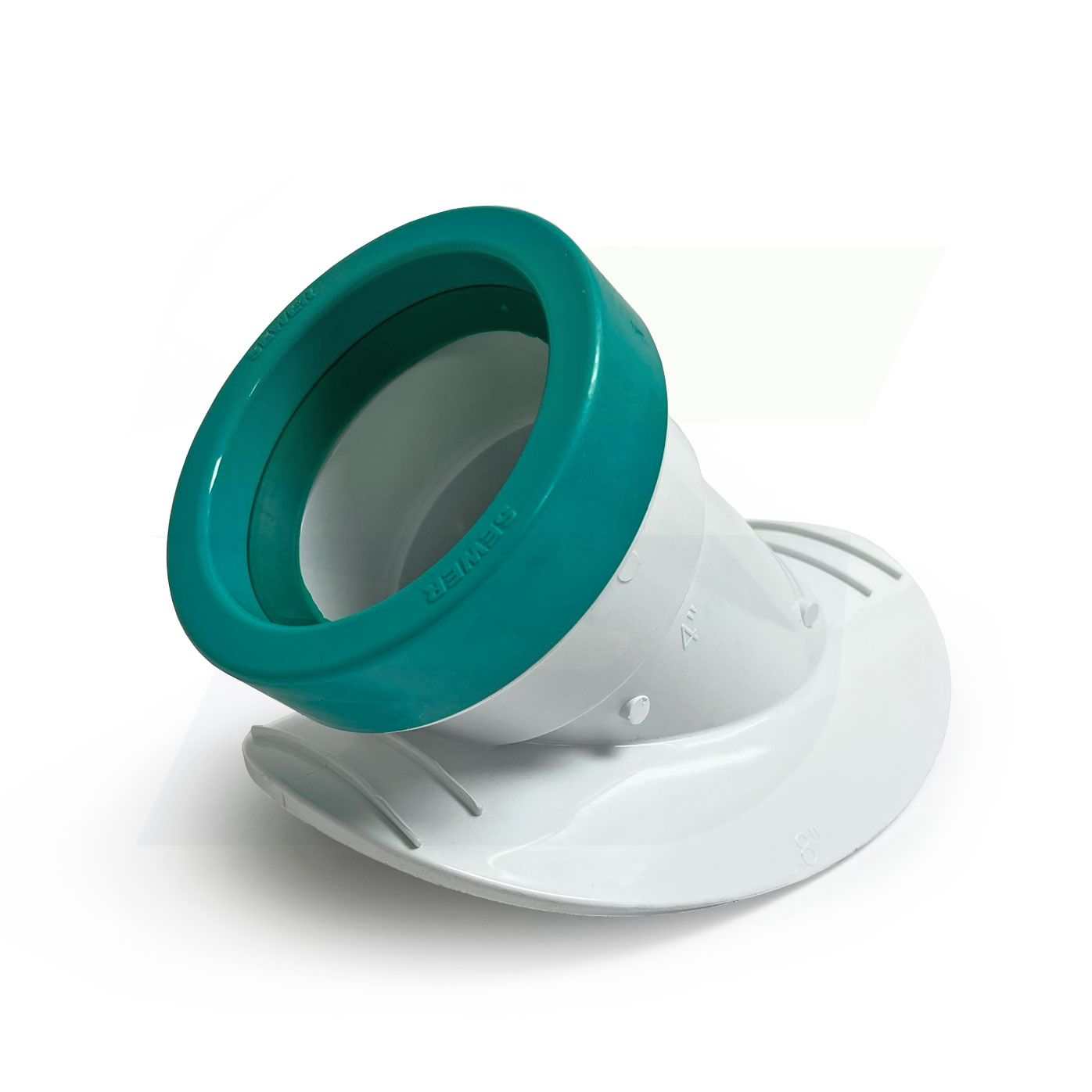 L2308-4 - 8" x 4" Saddle Wye - Gasketed SDR 35 PVC Sewer Fitting