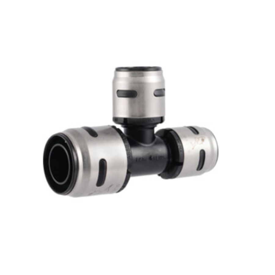 K454WP3 - 1" x 3/4" x 3/4" - SharkBite EvoPEX Reducing Tee - 3 Pack