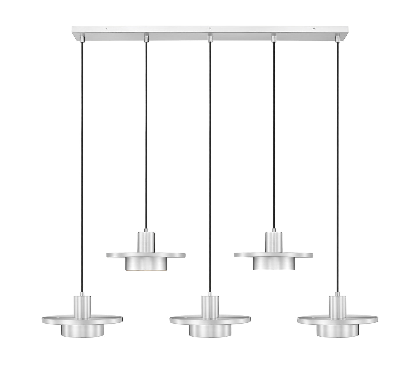 829P12-5L-BN-LED - Ludo 5 Light Linear 52" Chandelier - Brushed Nickel