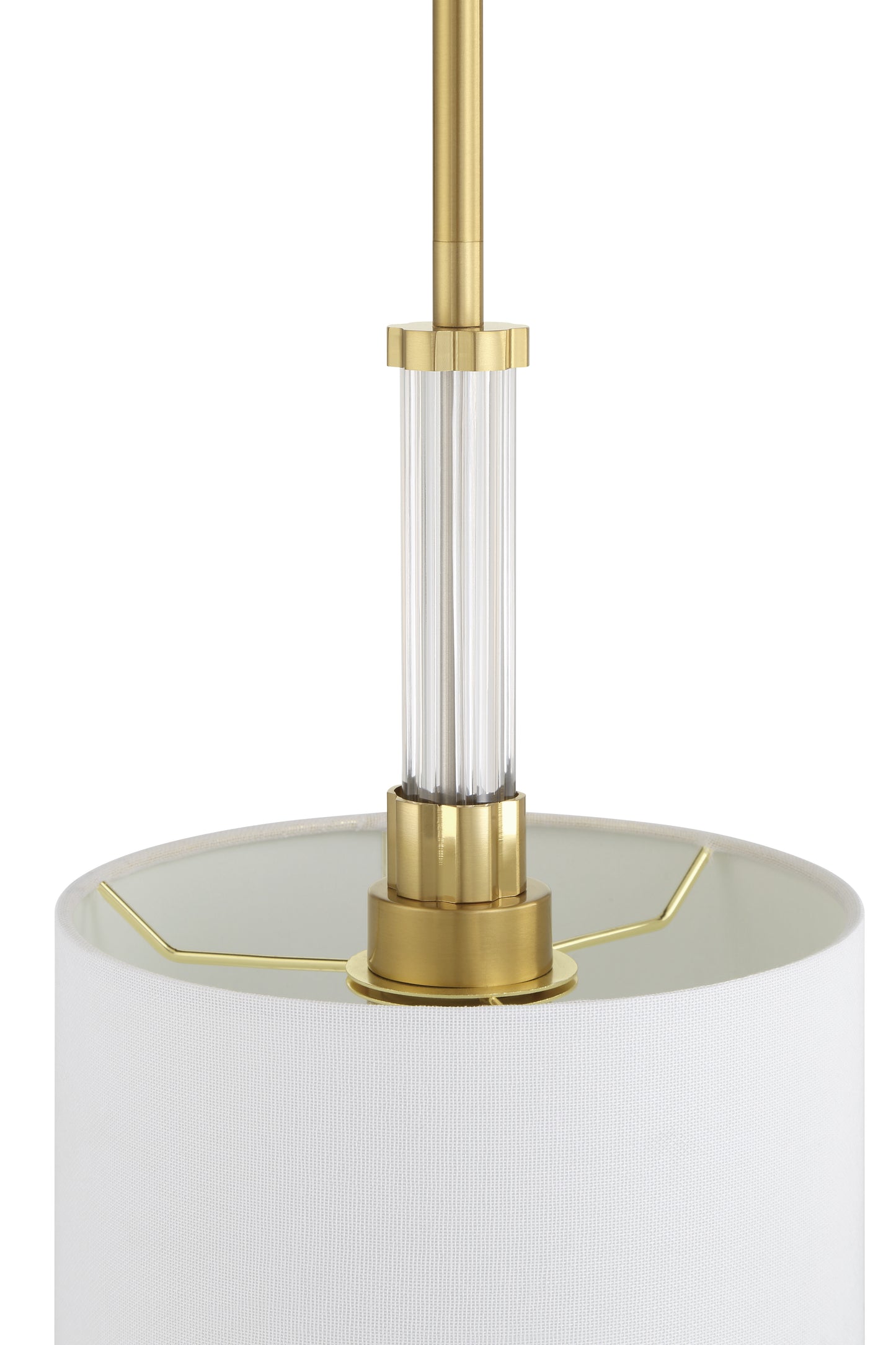 58291-SB - Fortuna 1 Light 8" Wide Mini Pendant - Satin Brass