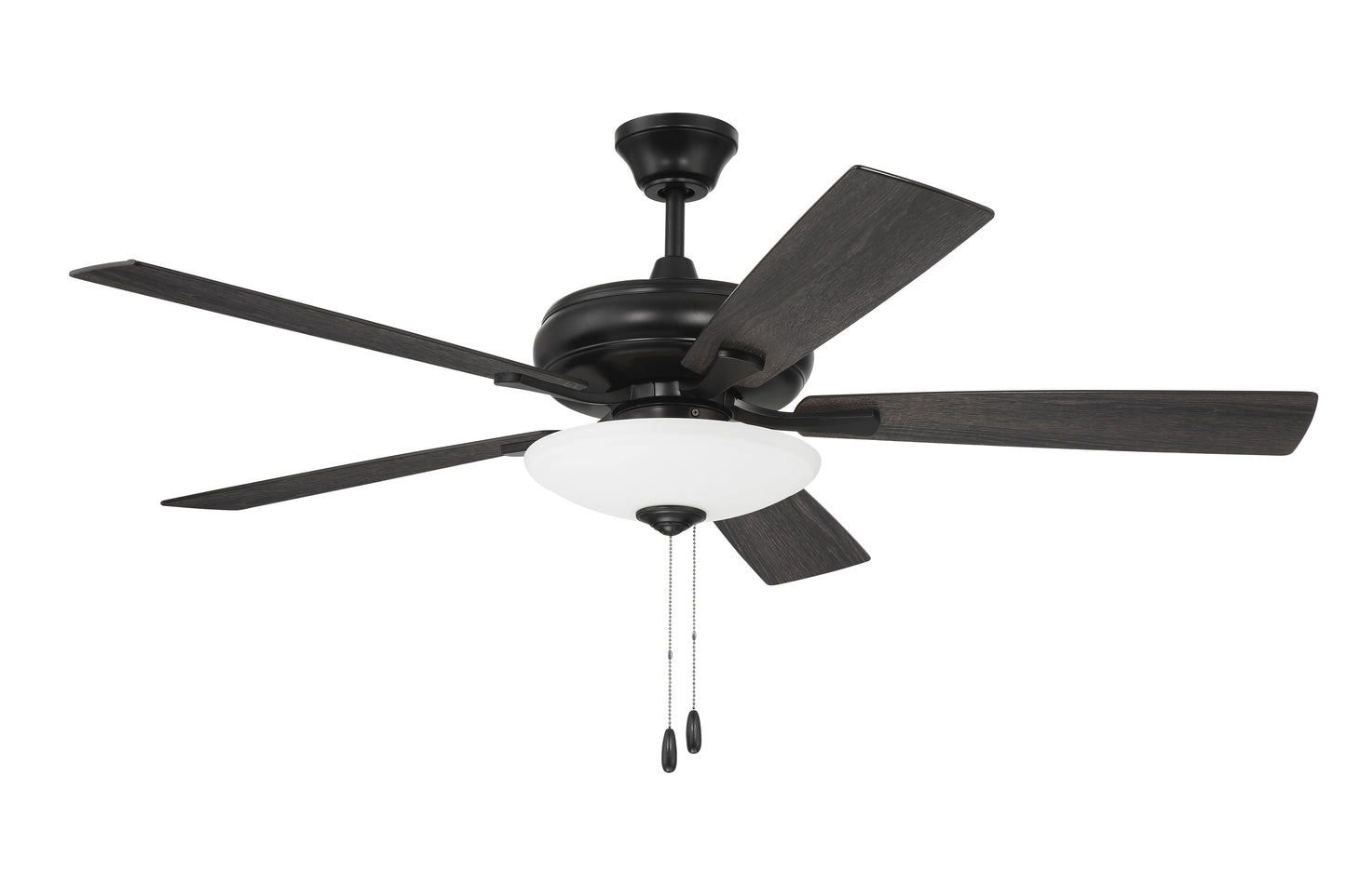 ECF111FB5-FBGW - Eos 3 Light Bowl 52" 5 Blade Ceiling Fan with Light Kit - Flat Black