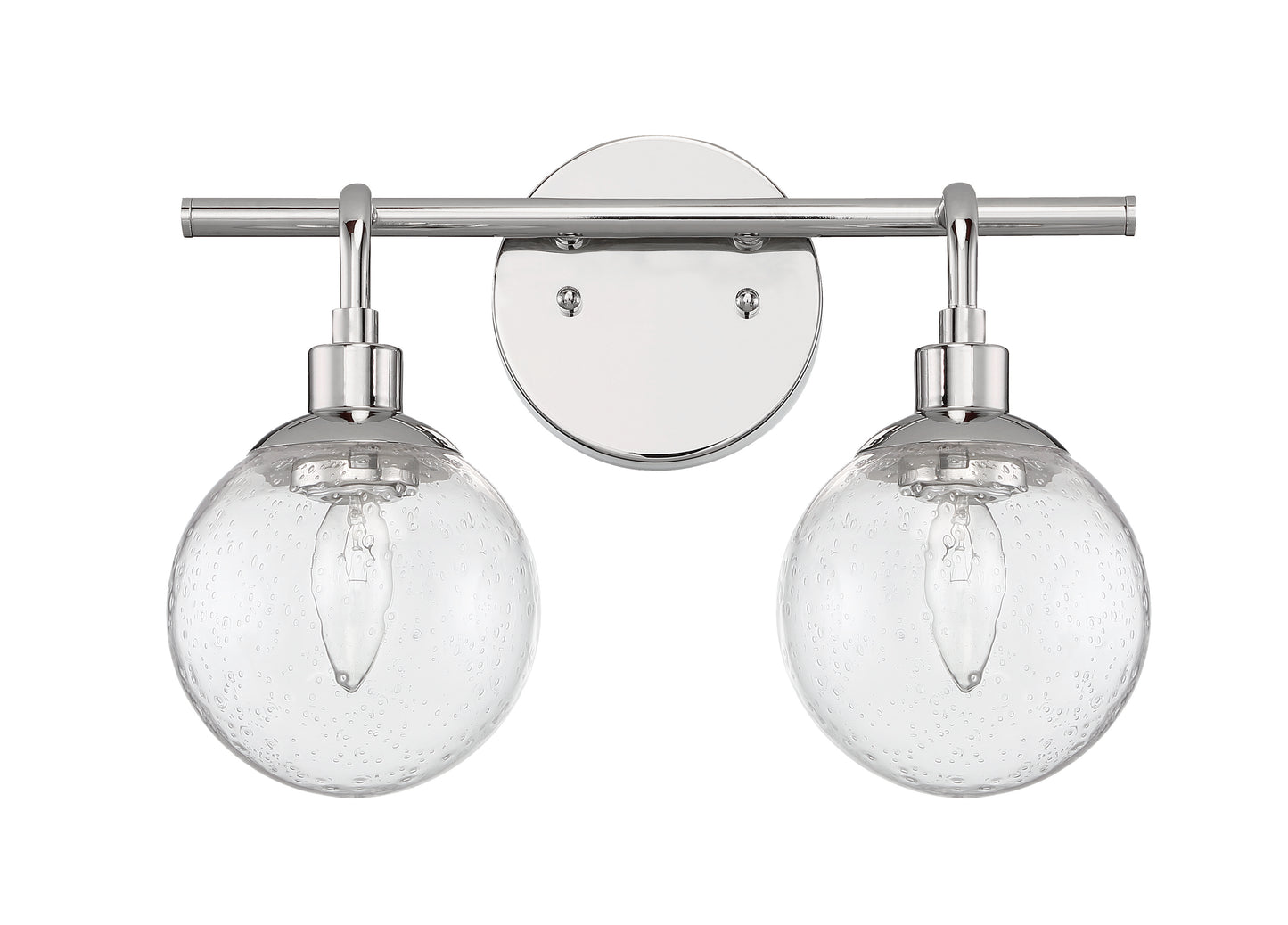 53302-CH - Que 2 Light 14.5" Wide Vanity Light - Chrome
