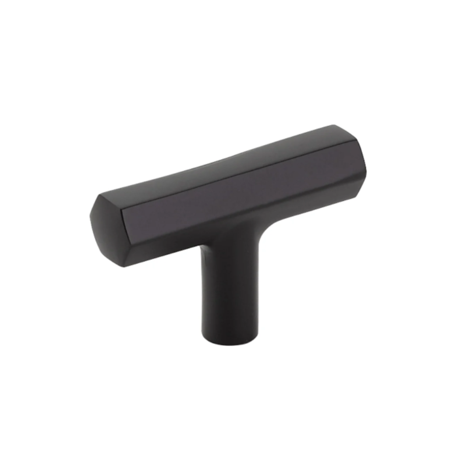 86728US19 - Mod Hex T-Knob - Urban Modern Collection - Flat Black