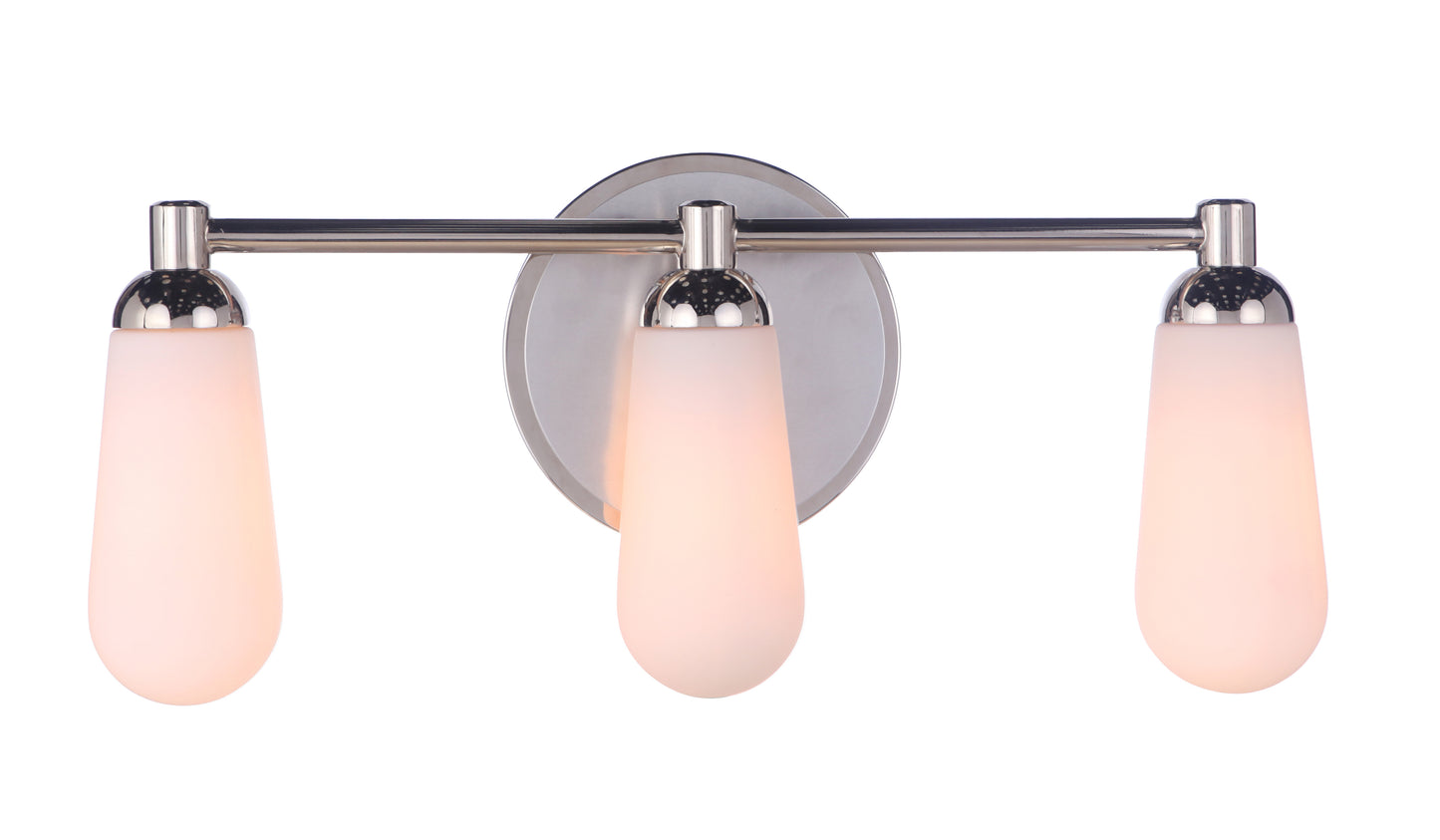 13122BNKPLN3 - Riggs 3 Light 22" Wide Vanity Light - Brushed Polished Nickel / Polished Nickel