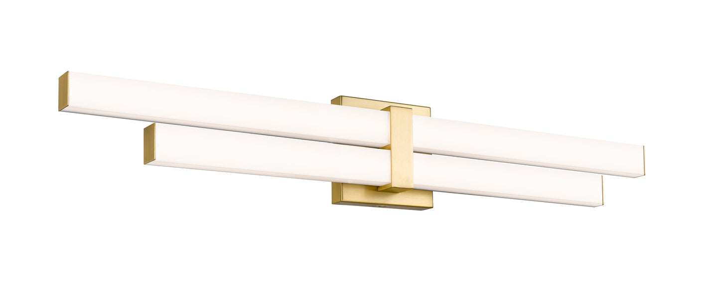 1008-32W-MGLD-LED - Zane 2 Light 32" Vanity - Modern Gold