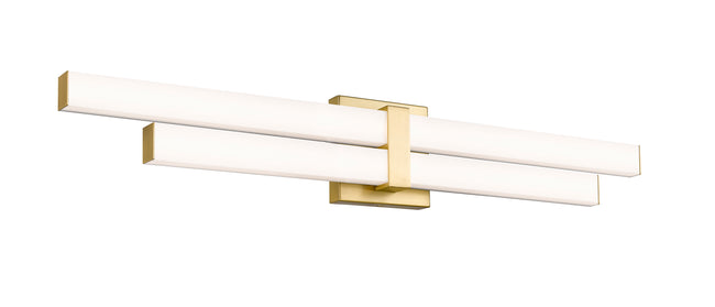 1008-32W-MGLD-LED - Zane 2 Light 32" Vanity - Modern Gold