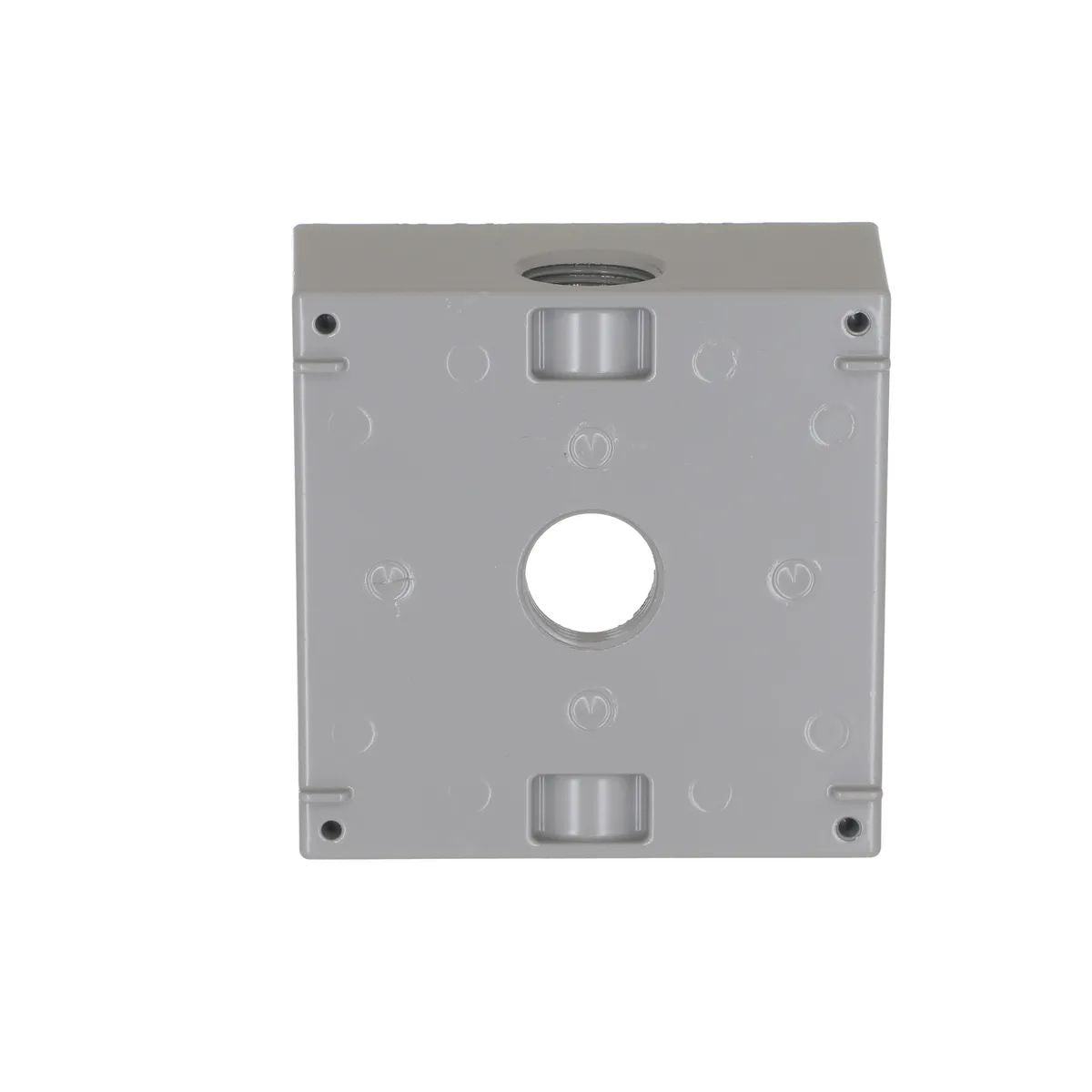 5341-0 - Weatherproof 2-Gang Box - 3/4" Threaded Outlets