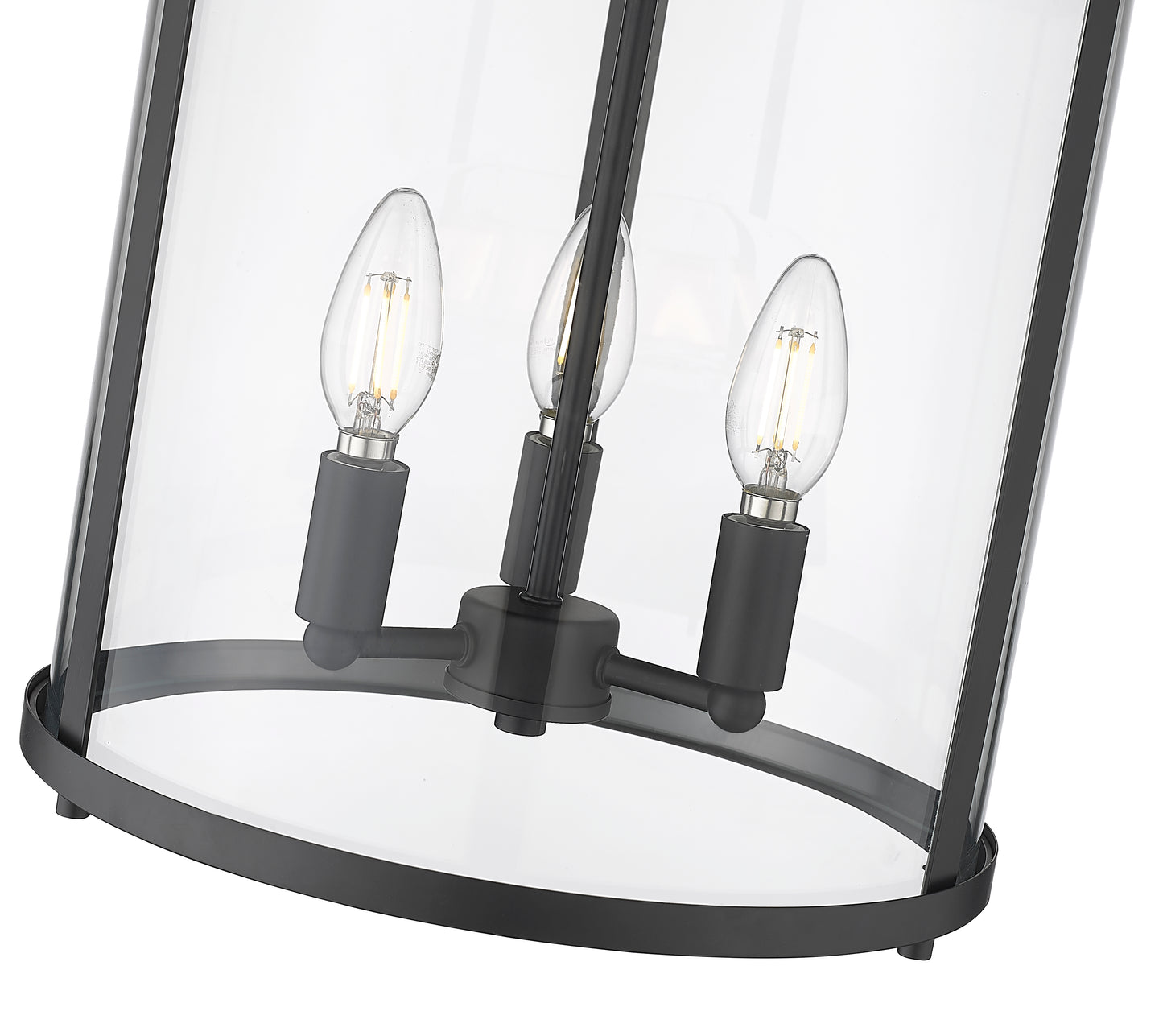 742F13-MB - Thayer 3 Light Flush 13" Mount - Matte Black