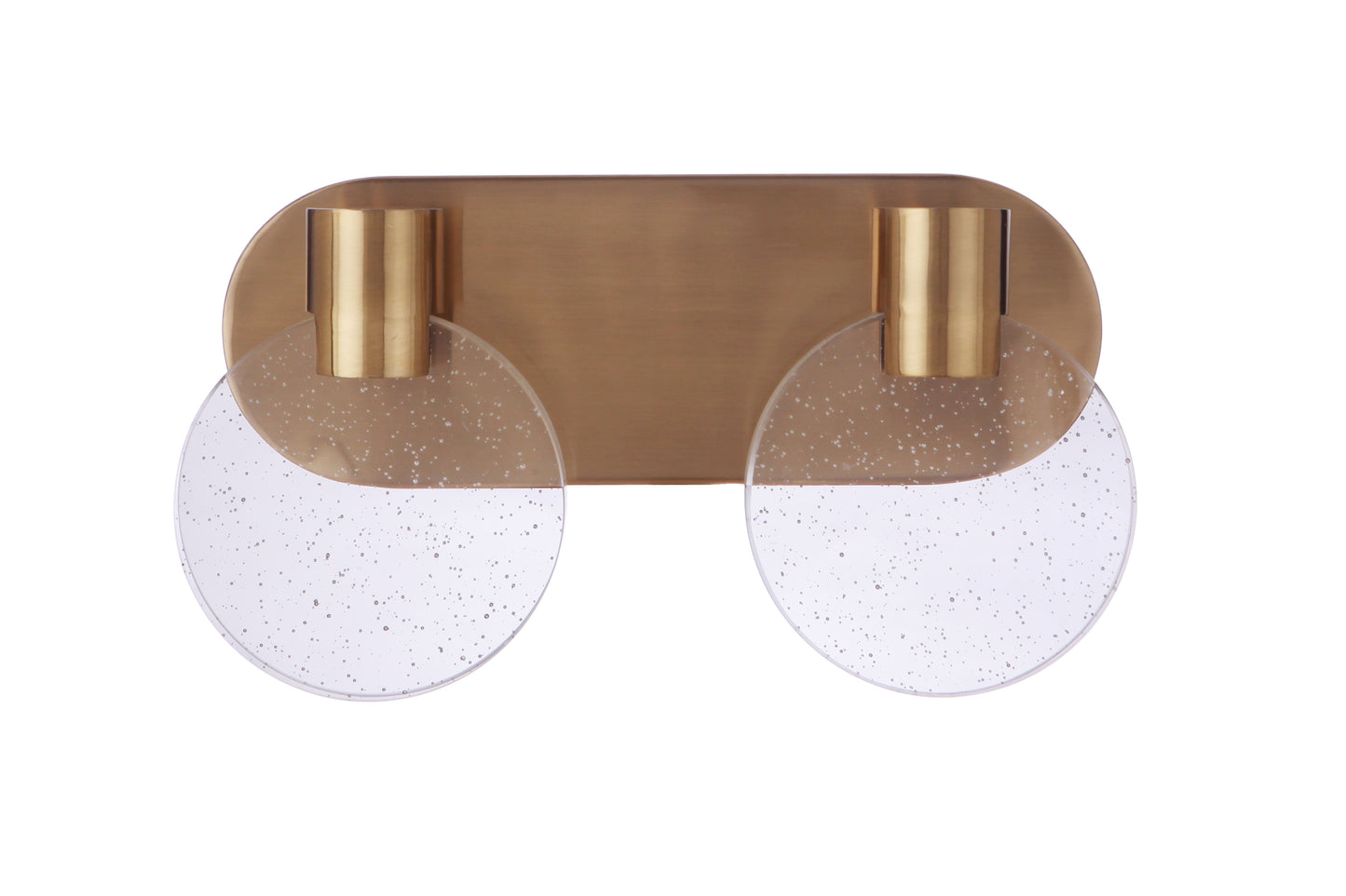 15114SB-LED - Glisten 2 Light 13.5" Wide LED Vanity Light - Satin Brass