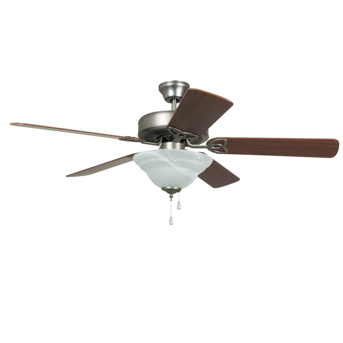 BLD52BNK5C1 - Builder Deluxe 52" 52" 5 Blade Ceiling Fan with Light Kit - Brushed Nickel