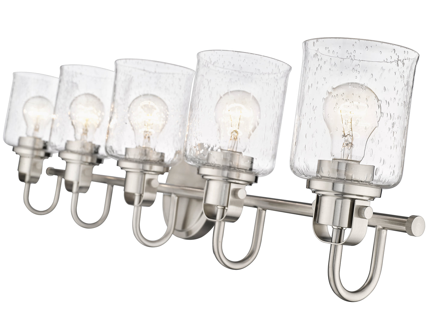 340-5V-BN - Kinsley 5 Light 35" Vanity - Brushed Nickel