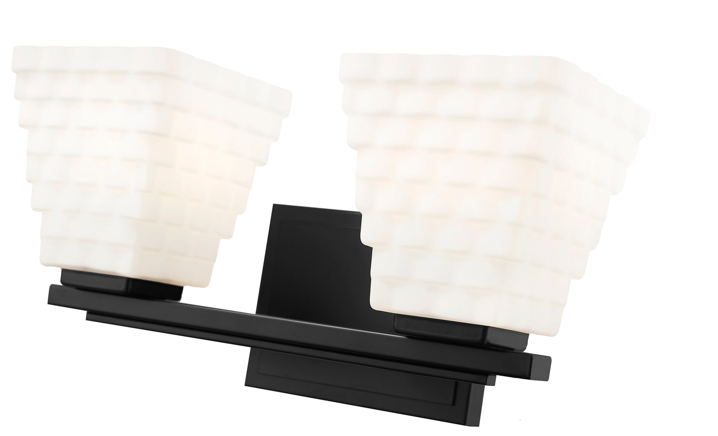 7514-2V-MB - Annalise 2 Light 14" Vanity - Matte Black