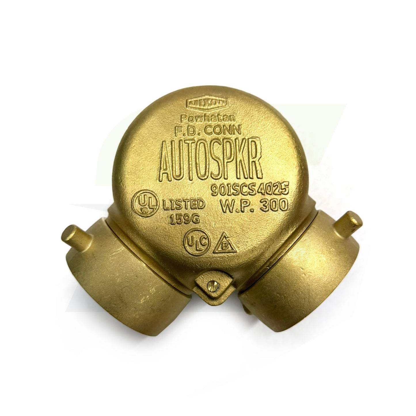 90ISCS4025F - 2-1/2" Single Clapper Siamese Connection Bottom Outlet