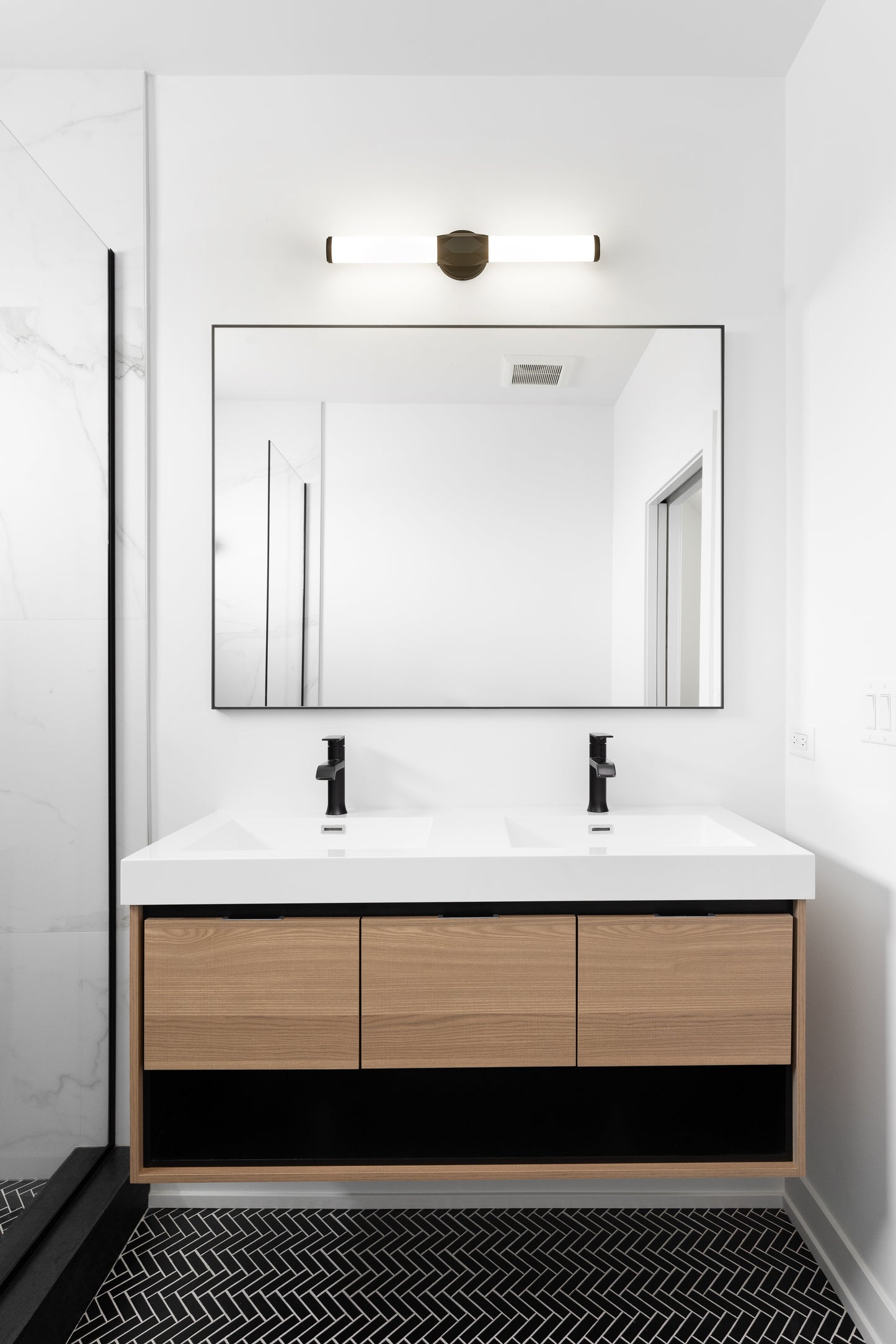 1010-25W-MB-LED - Cooper 1 Light 25" Vanity - Matte Black