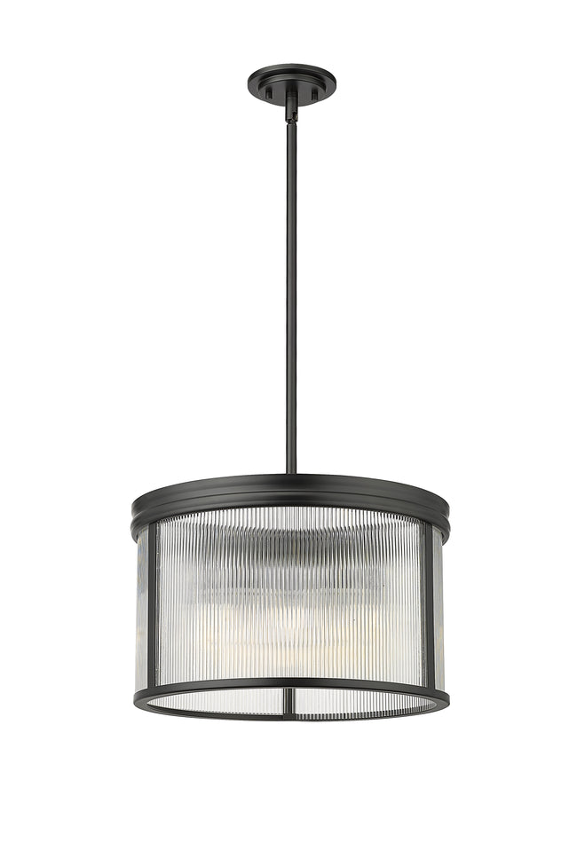 7504P18-MB - Carnaby 5 Light 18" Pendant - Matte Black