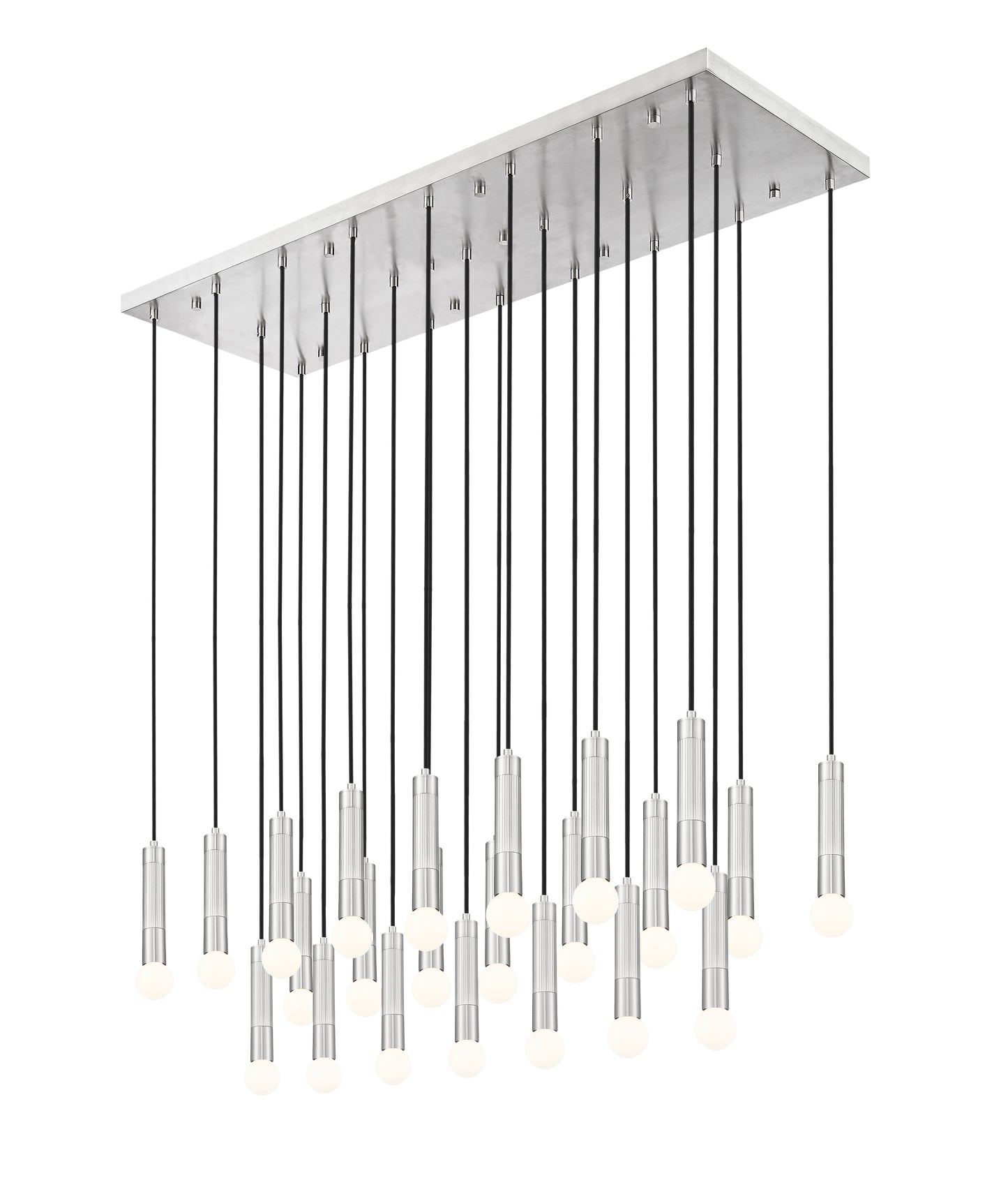 1956P-23L-BN - Stari 23 Light Linear 54" Chandelier - Brushed Nickel