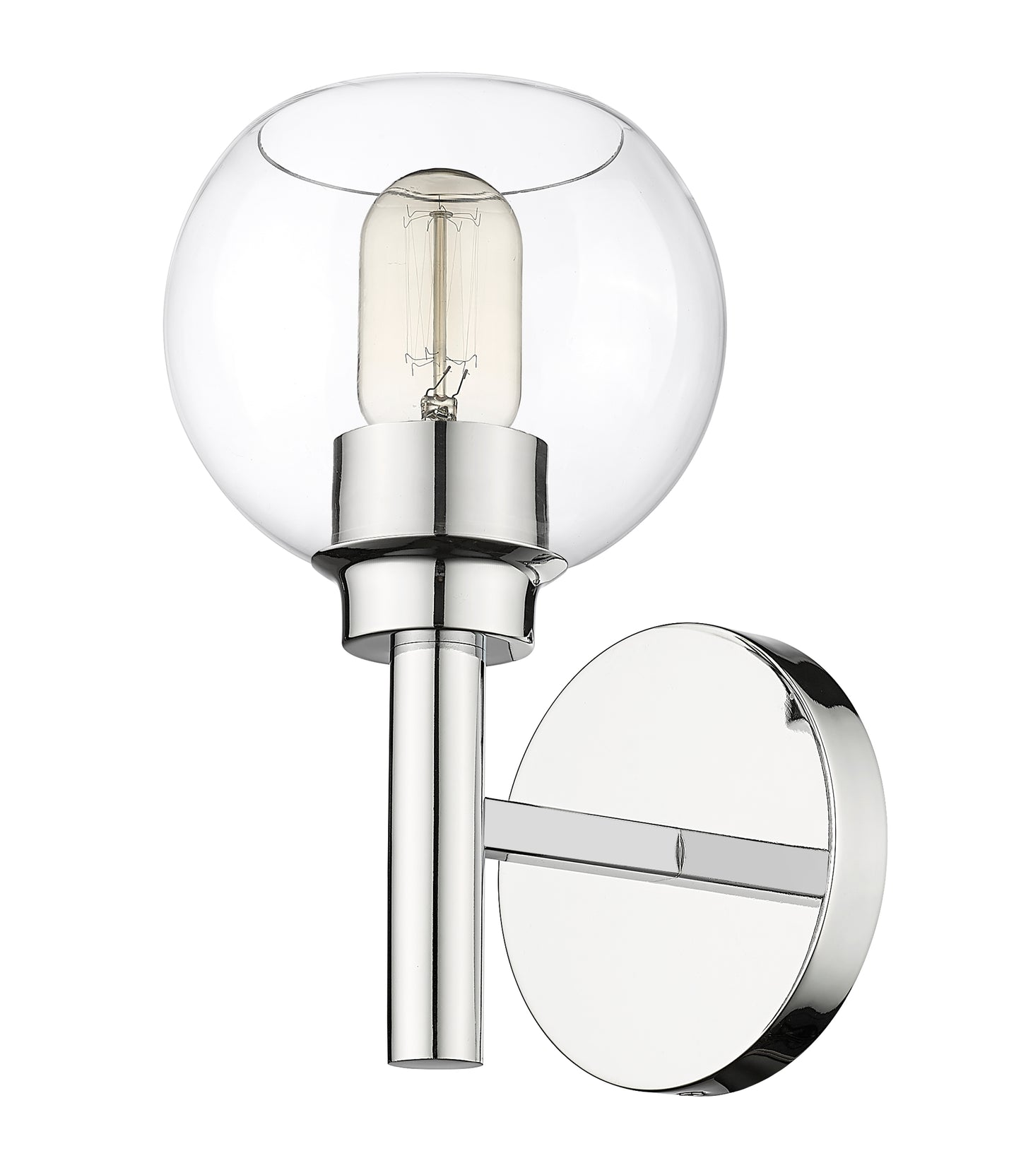 7502-1S-CH - Sutton 1 Light Wall 10" Sconce - Chrome