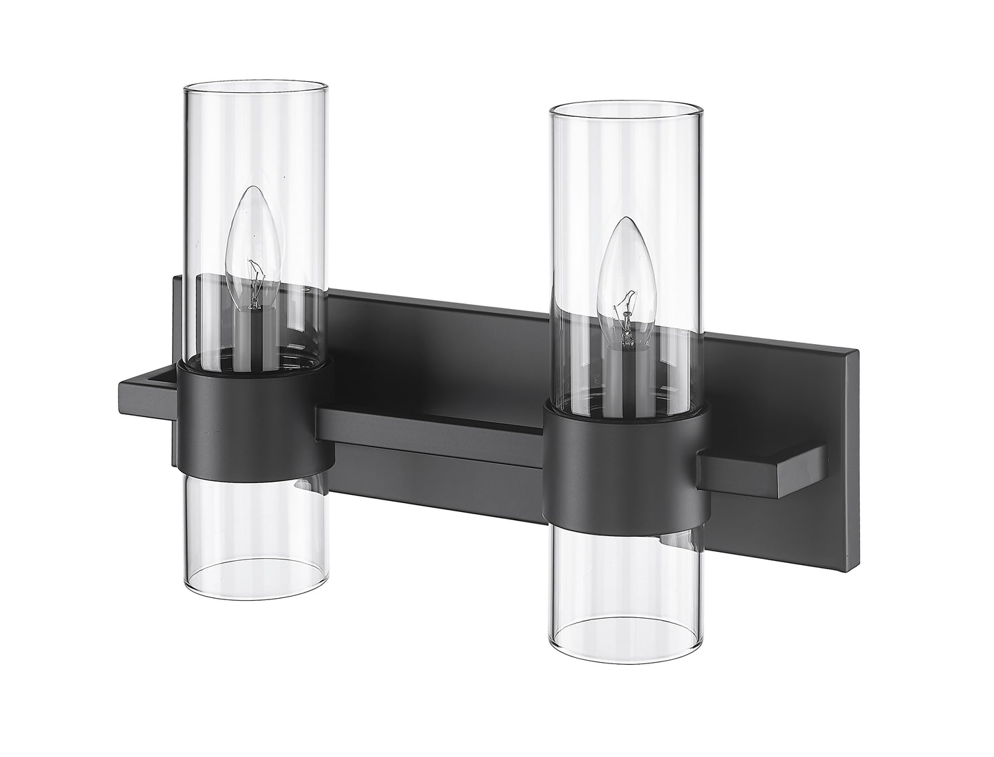 343-2V-MB - Lawson 2 Light 17" Vanity - Matte Black