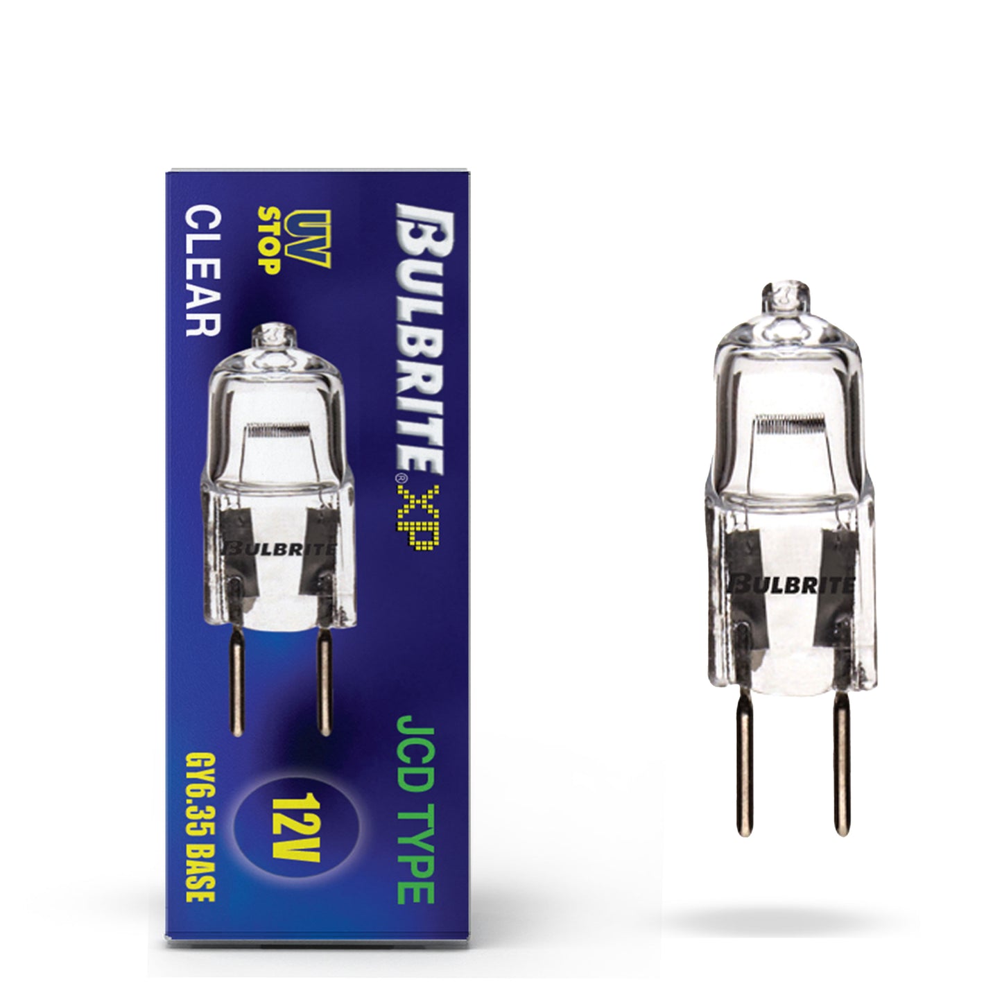 655021 - Dimmable Clear T4 Halogen GY8 Base Light Bulb - 20 Watt - 2900K - 5 Pack