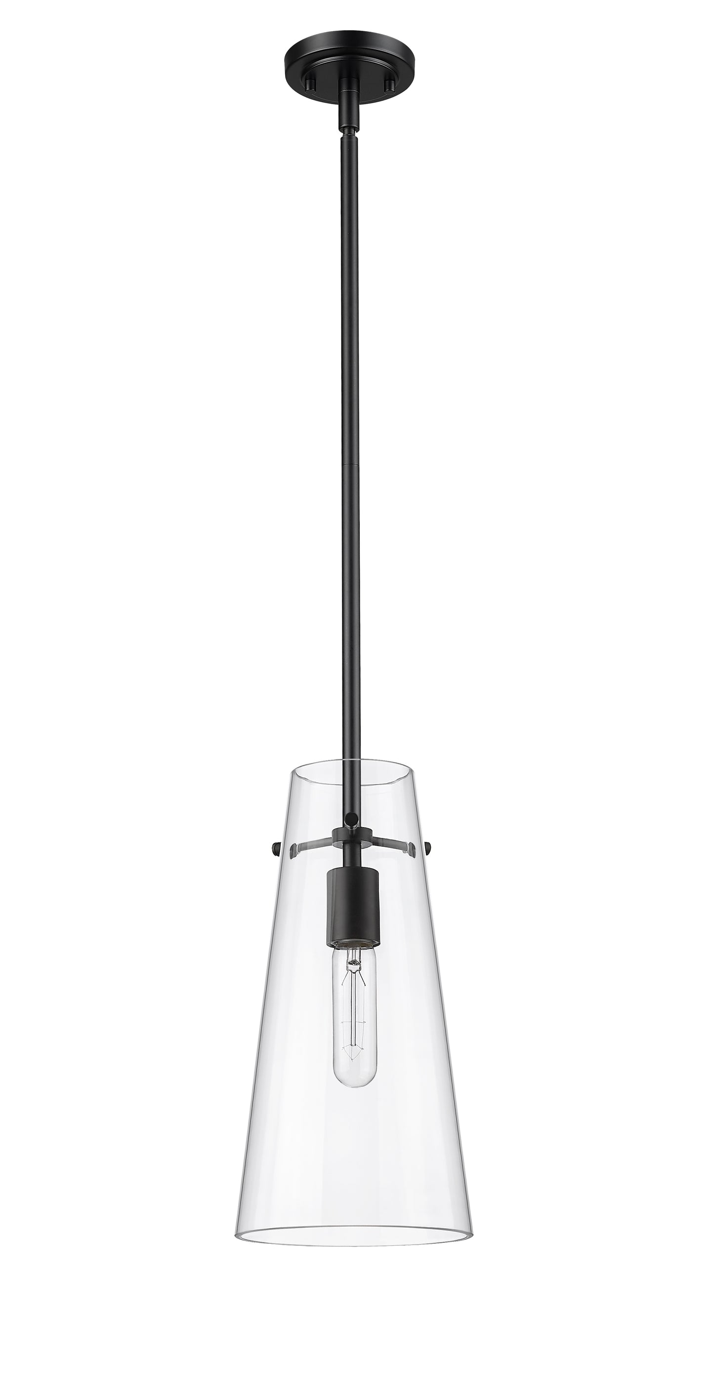 7508P-ROD-MB - Kira 1 Light 6" Pendant - Matte Black