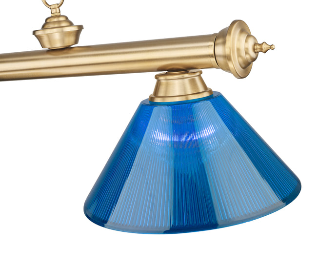 2306-3HBR-ARDB - Cordon 3 Light 57" Billiard - Heritage Brass