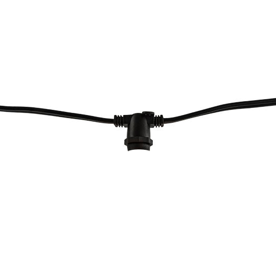 810056 - 14' STRING LIGHT 10 SOCKETS CORD SET E12 BLACK-2PK - 2 Pack