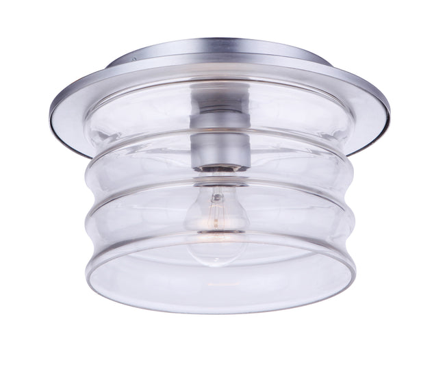 ZA3637-SA - Canon 1 Light 11.38" Wide Flush Mount - Satin Aluminum