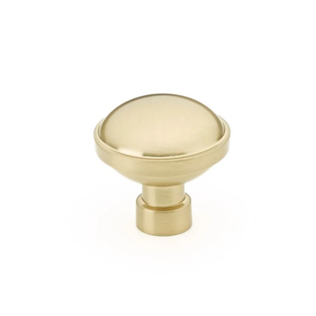 86695US4 - Brandt 1-1/4" Mushroom Cabinet Knob - Industrial Modern Collection - Satin Brass