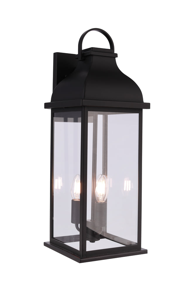ZA7224-MN - Bent Tree 3 Light 23" High Outdoor Wall Lantern - Midnight