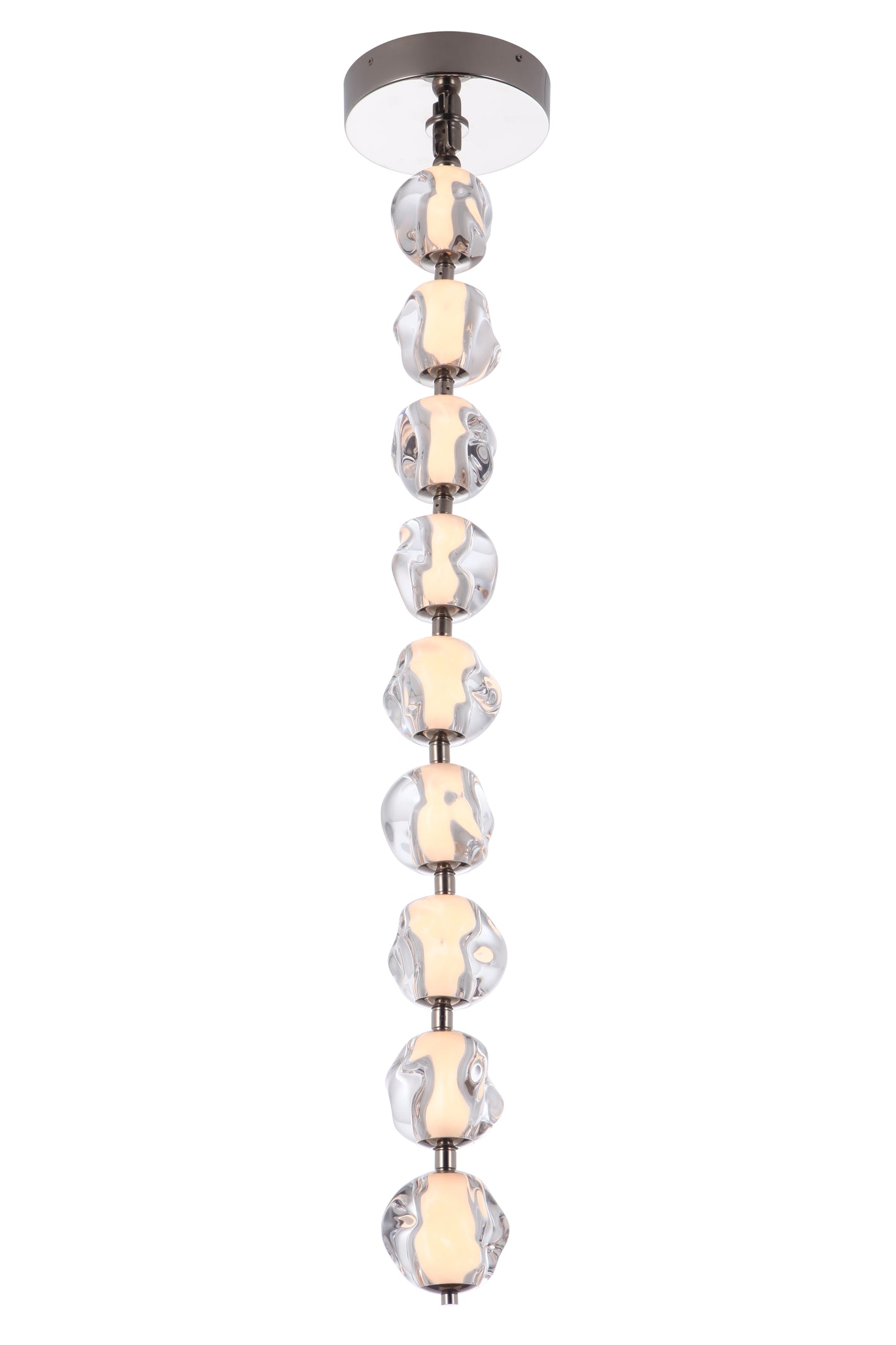 59492-PLN-LED - Jackie 8.3" Wide Pendant - Polished Nickel