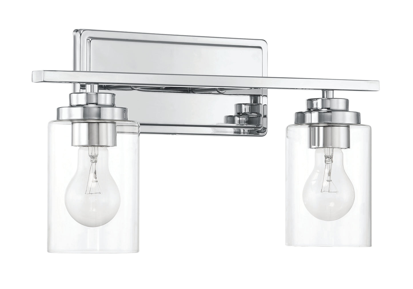 20417CH2 - Clark 2 Light 17" Wide Vanity Light - Chrome