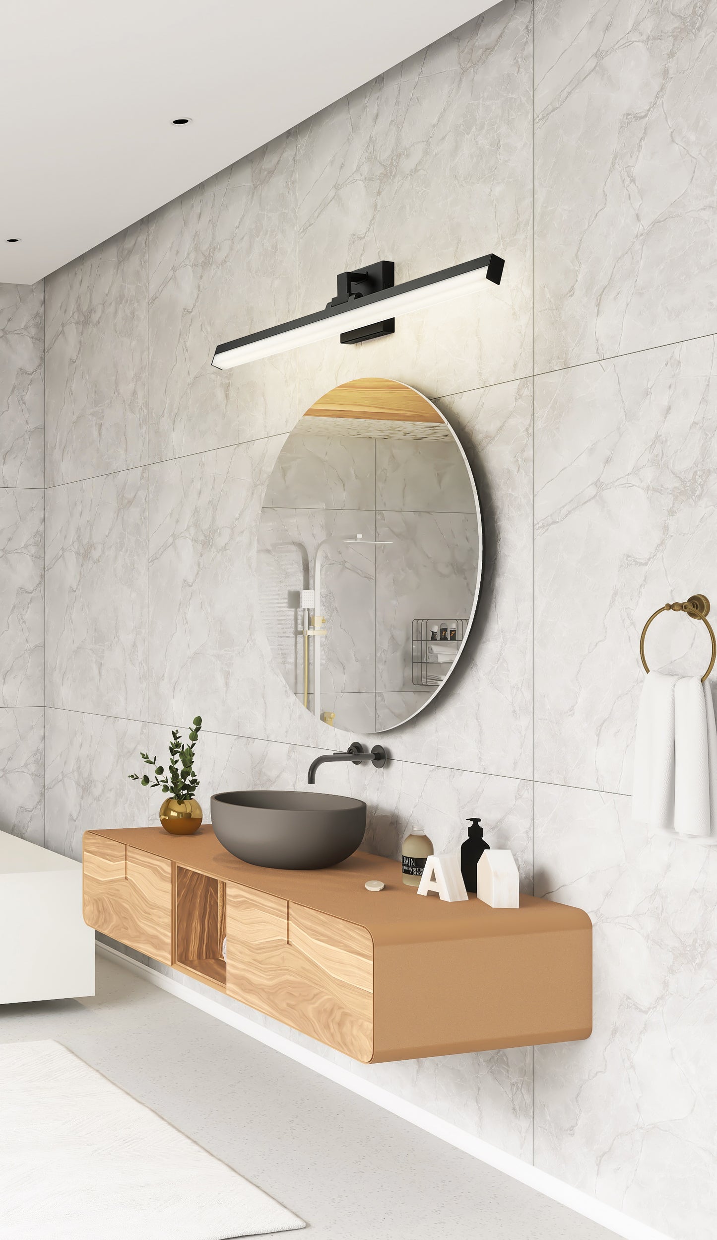 1009-32W-MB-LED - Liam 1 Light 32" Vanity - Matte Black