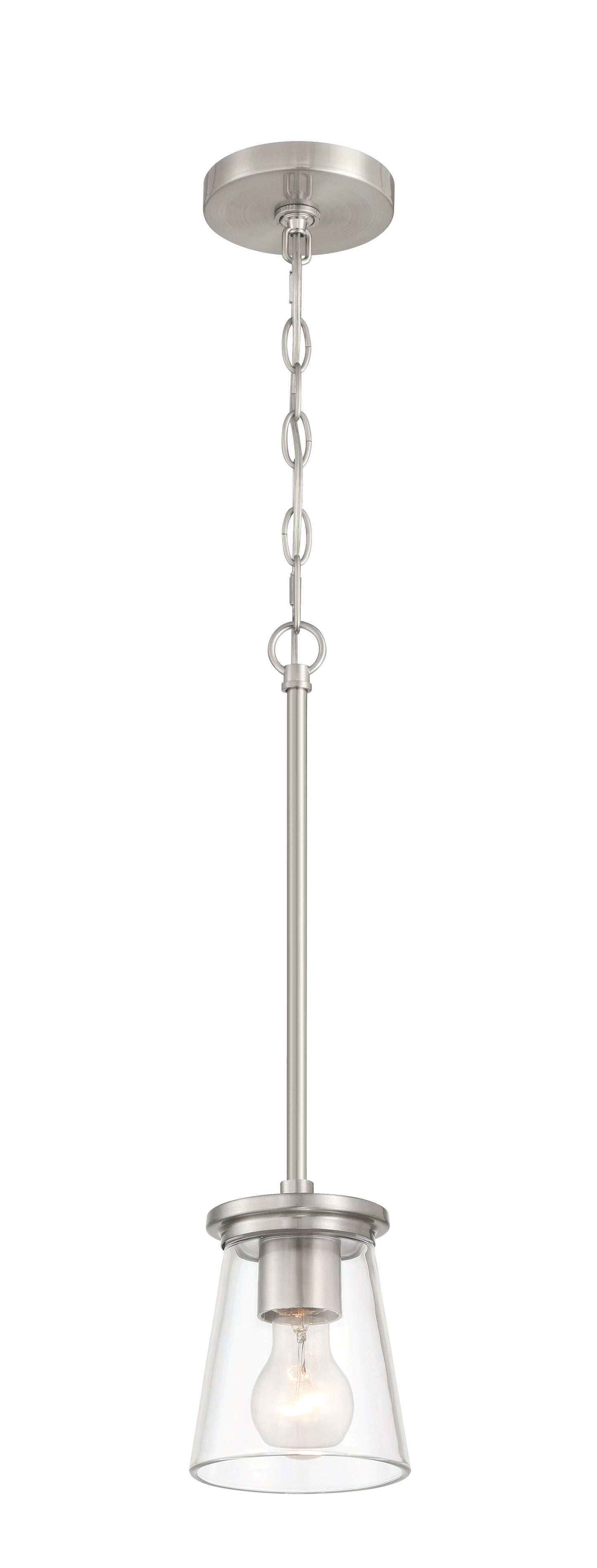 60491-BNK - Connell 1 Light 5" Wide Mini Pendant - Brushed Nickel