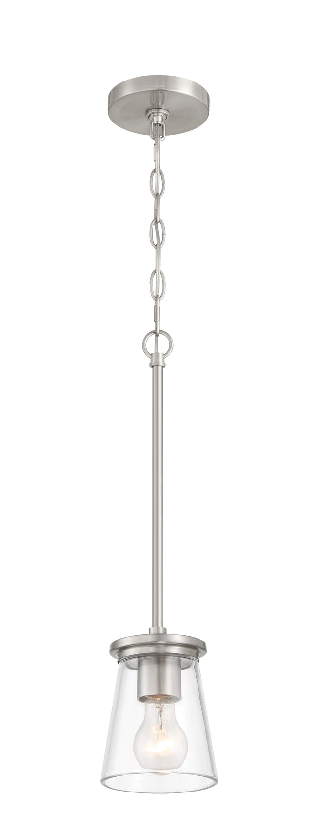60491-BNK - Connell 1 Light 5" Wide Mini Pendant - Brushed Nickel
